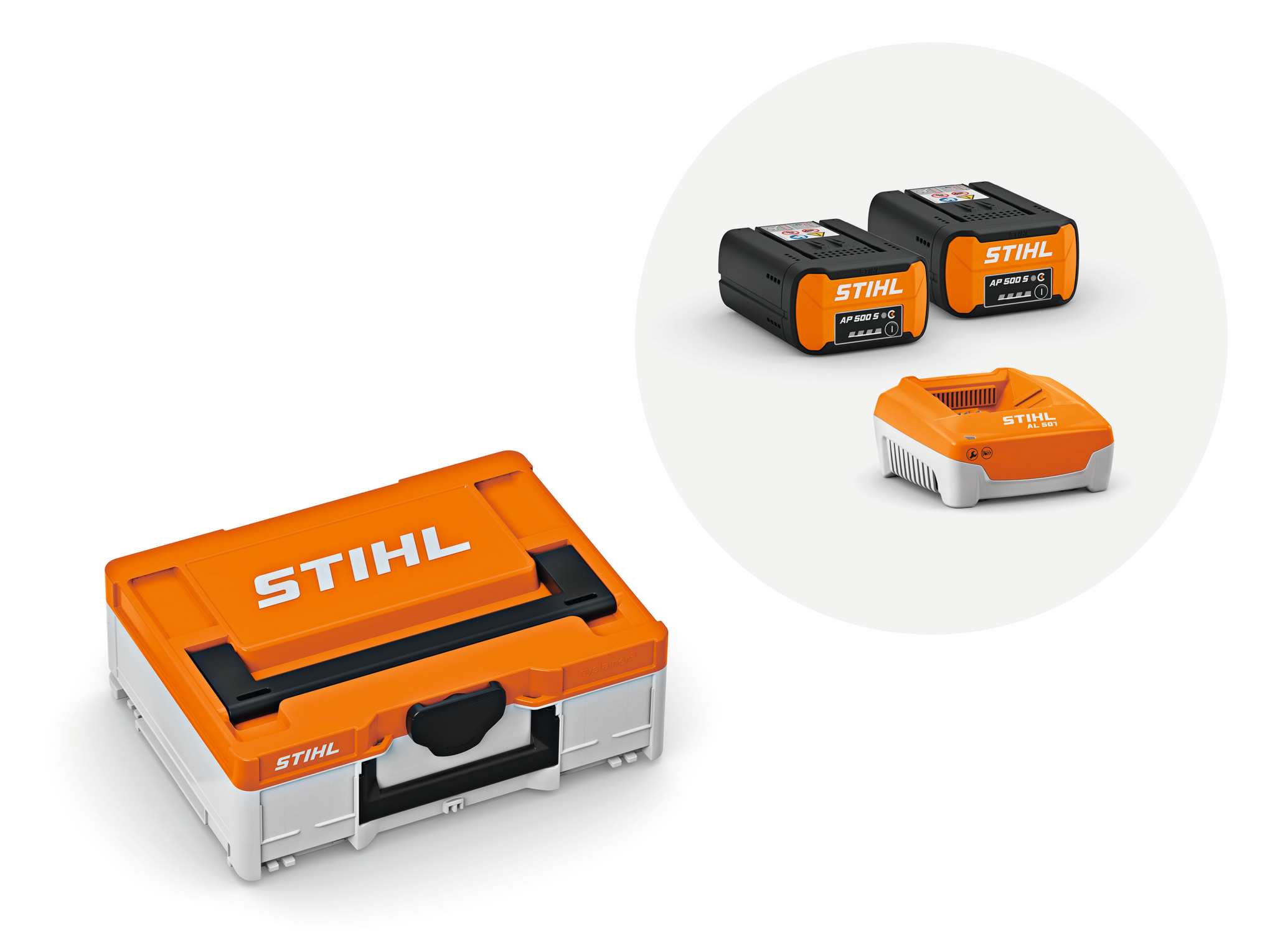 Batteriboks S med 2x AP 500 S og 1x AL 501