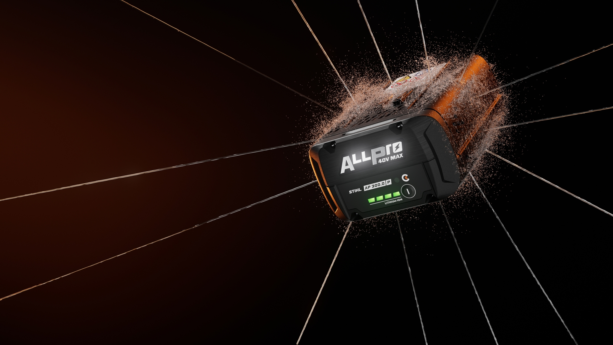 IPX5-beskyttelse for ALLPRO-batterier
