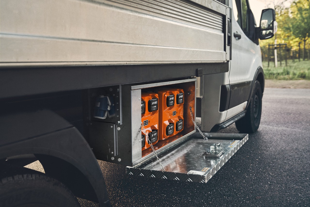 ALLPRO-batterier i CB 01-ladeboksen.